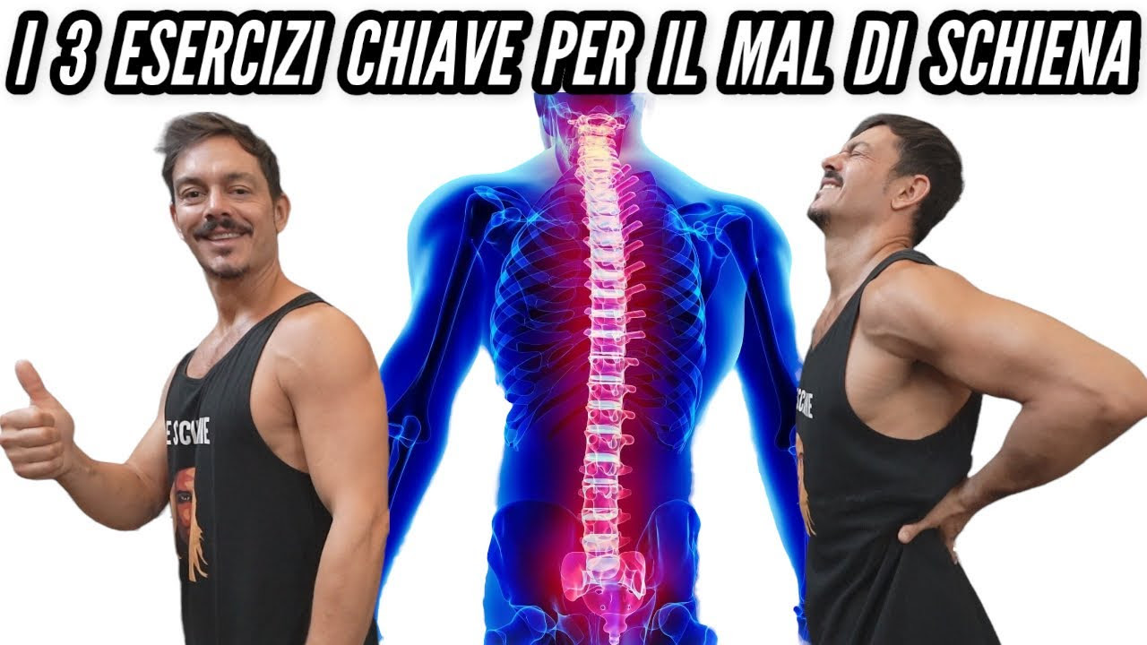 I 3 ESERCIZI CHIAVE PER IL MAL DI SCHIENA